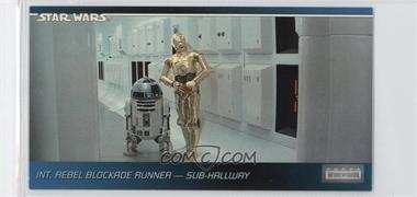 1995 Topps Star Wars Widevision - [Base] #4 - Int. Rebel Blockade Runner - Sub-Hallway