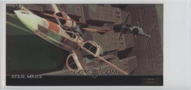 1995 Topps Star Wars Widevision - Finest Chrome #C-8 - X-Wing and TIE Fighter