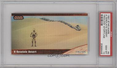 1997 Topps Star Wars Trilogy Special Edition Widevision - [Base] #4 - A Desolate Desert [PSA 10 GEM MT]