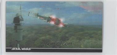 1997 Topps Star Wars Trilogy Special Edition Widevision - Box Topper Leticular #1 3-D - X-Wings Departing