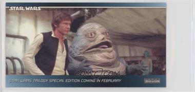 1997 Topps Star Wars Trilogy Special Edition Widevision - Kenner Toys Promos #H3 - Han Solo, Jabba The Hutt