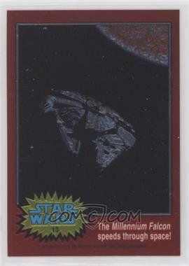 1999 Topps Star Wars Chrome Archives - [Base] #13 - The Millennium Falcon speeds through space!