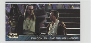 1999 Topps Star Wars Episode 1 Widevision Hallmark Expressions - [Base] #H3 - Qui-Gon Jinn and Obi-Wan Kenobi