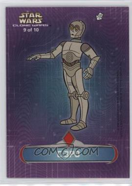 2004 Topps Star Wars: Clone Wars - Die-Cut Stickers #9 - C-3PO