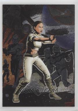 2004 Topps Star Wars Heritage - Etched Foil #5 - Padme Amidala, Clone Troopers