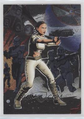 2004 Topps Star Wars Heritage - Etched Foil #5 - Padme Amidala, Clone Troopers