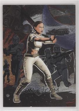 2004 Topps Star Wars Heritage - Etched Foil #5 - Padme Amidala, Clone Troopers