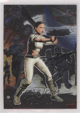 2004 Topps Star Wars Heritage - Etched Foil #5 - Padme Amidala, Clone Troopers