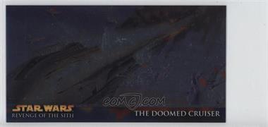 2005 Topps Star Wars: Revenge of the Sith Widevision - Chrome Art #H2 - The Doomed Cruiser