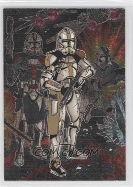 2006 Topps Star Wars Evolution Update Edition - Etched Foil #6 - Clone Troopers