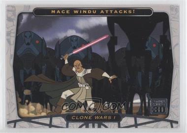 2007 Topps Star Wars 30th Anniversary - [Base] #105 - Clone Wars I - Mace Windu Attacks!