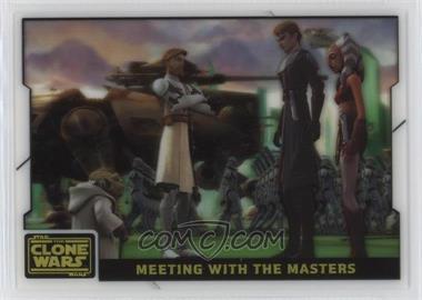 2008 Topps Star Wars: The Clone Wars - Animation Cel #10 - Meeting with the Masters