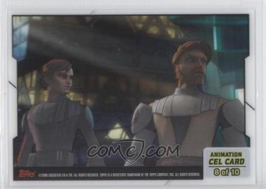 2008 Topps Star Wars: The Clone Wars - Animation Cel #8 - Master and Apprentice Reunited