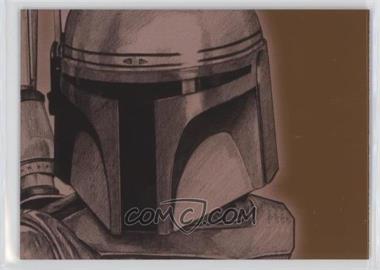 2009 Topps Star Wars Galaxy Series 4 - Foil Art - Bronze #15 - Jango Fett