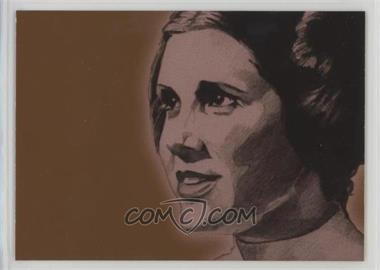 2009 Topps Star Wars Galaxy Series 4 - Foil Art - Bronze #2 - Princess Leia