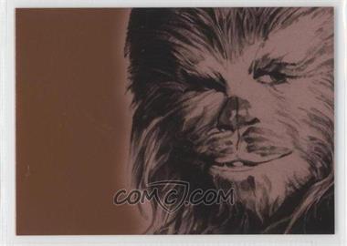 2009 Topps Star Wars Galaxy Series 4 - Foil Art - Bronze #6 - Chewbacca