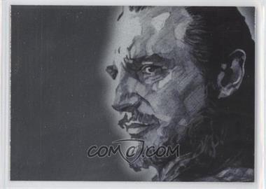 2009 Topps Star Wars Galaxy Series 4 - Foil Art - Silver #11 - Qui-Gon Jinn