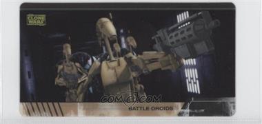 2009 Topps Star Wars: The Clone Wars Widevision - Animation Clear Cels #4 - Battle Droids