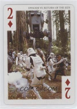 2010 Cartamundi Star Wars Classic Playing Cards - [Base] #2D - Chicken Walker, Stormtrooper