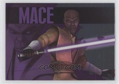 2010 Topps Star Wars: Clone Wars Rise of the Bounty Hunters - Foil Inserts #8 - Mace Windu