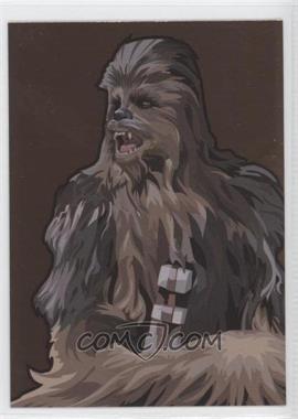 2010 Topps Star Wars Galaxy Series 5 - Foil Art - Bronze #3 - Chewbacca