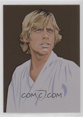 2010 Topps Star Wars Galaxy Series 5 - Foil Art - Bronze #8 - Luke Skywalker