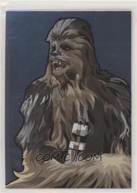 2010 Topps Star Wars Galaxy Series 5 - Foil Art #3 - Chewbacca