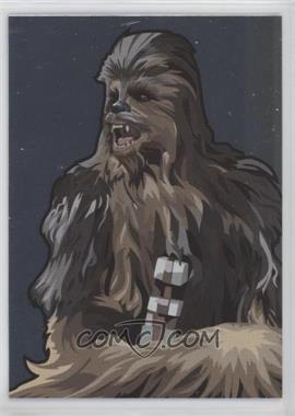 2010 Topps Star Wars Galaxy Series 5 - Foil Art #3 - Chewbacca