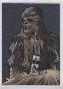 2010 Topps Star Wars Galaxy Series 5 - Foil Art #3 - Chewbacca