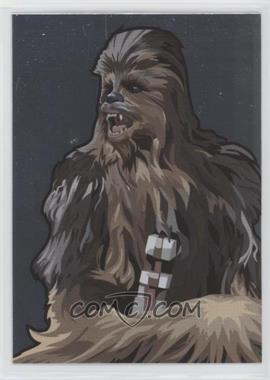 2010 Topps Star Wars Galaxy Series 5 - Foil Art #3 - Chewbacca