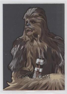 2010 Topps Star Wars Galaxy Series 5 - Foil Art #3 - Chewbacca