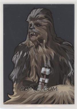 2010 Topps Star Wars Galaxy Series 5 - Foil Art #3 - Chewbacca