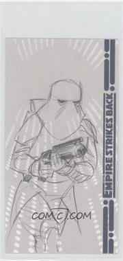 2010 Topps Star Wars: The Empire Strike Back 30th Anniversary 3D Widescreen - Sketch Cards #_BRLA - Snowtrooper by Braden D. Lamb /1