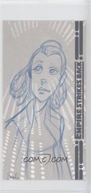 2010 Topps Star Wars: The Empire Strike Back 30th Anniversary 3D Widescreen - Sketch Cards #_UAPL - Princess Leia Organa by Unknown Artist /1 [Noted]