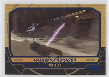 2012 Topps Star Wars Galactic Files - [Base] - Blue #243 - Vehicles - Anakin's Podracer /350
