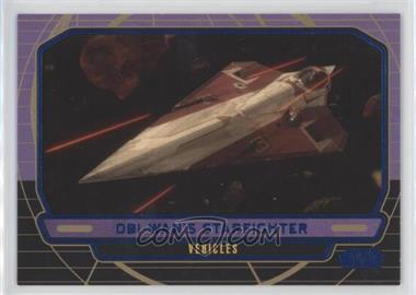 2012 Topps Star Wars Galactic Files - [Base] - Blue #252 - Vehicles - Obi-Wan's Starfighter (Delta-7) /350