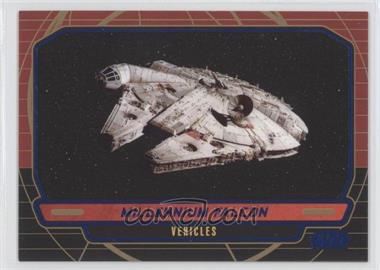 2012 Topps Star Wars Galactic Files - [Base] - Blue #271 - Vehicles - Millennium Falcon /350