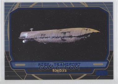 2012 Topps Star Wars Galactic Files - [Base] - Blue #284 - Vehicles - Rebel Transport /350