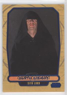 2012 Topps Star Wars Galactic Files - [Base] - Blue #8 - Darth Sidious /350