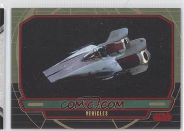 2012 Topps Star Wars Galactic Files - [Base] - Red #290 - Vehicles - A-Wing Fighter /35