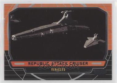2012 Topps Star Wars Galactic Files - [Base] #266 - Vehicles - Republic Attack Cruiser