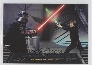 2012 Topps Star Wars Galactic Files - Duels of Fate #DF-10 - Luke Skywalker vs. Darth Vader