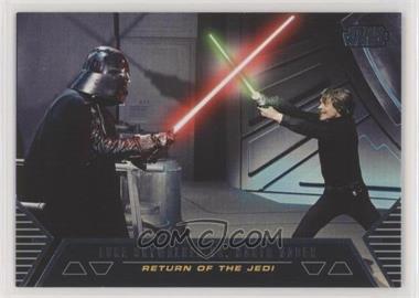 2012 Topps Star Wars Galactic Files - Duels of Fate #DF-10 - Luke Skywalker vs. Darth Vader