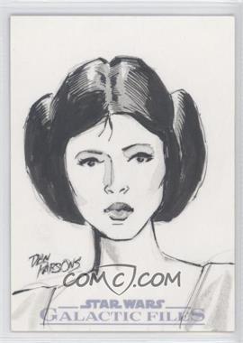 2012 Topps Star Wars Galactic Files - Sketch #_DANP - Dan Parsons (Princess Leia) /1