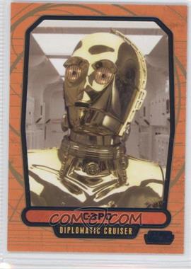 2013 Topps Star Wars Galactic Files Series 2 - [Base] - Blue #438 - C-3PO /350