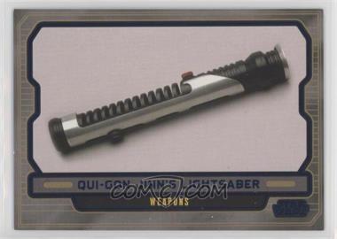 2013 Topps Star Wars Galactic Files Series 2 - [Base] - Blue #590 - Weapons - Qui-Gon Jinn's Lightsaber /350