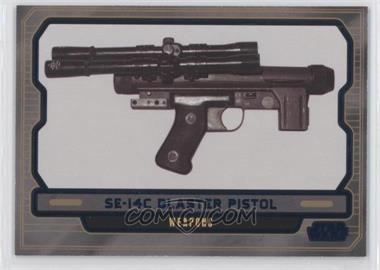 2013 Topps Star Wars Galactic Files Series 2 - [Base] - Blue #622 - Weapons - SE-14C Blaster Pistol /350