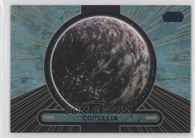 2013 Topps Star Wars Galactic Files Series 2 - [Base] - Blue #689 - Corellia /350