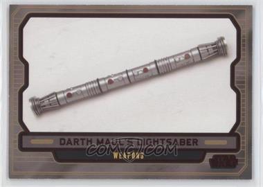 2013 Topps Star Wars Galactic Files Series 2 - [Base] - Red #595 - Weapons - Darth Maul's Lightsaber /35