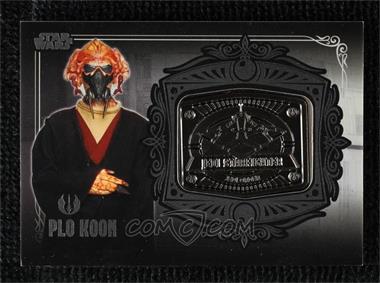 2013 Topps Star Wars Galactic Files Series 2 - Medallion Relics #MD-26 - Plo Koon (Jedi Starfighter)